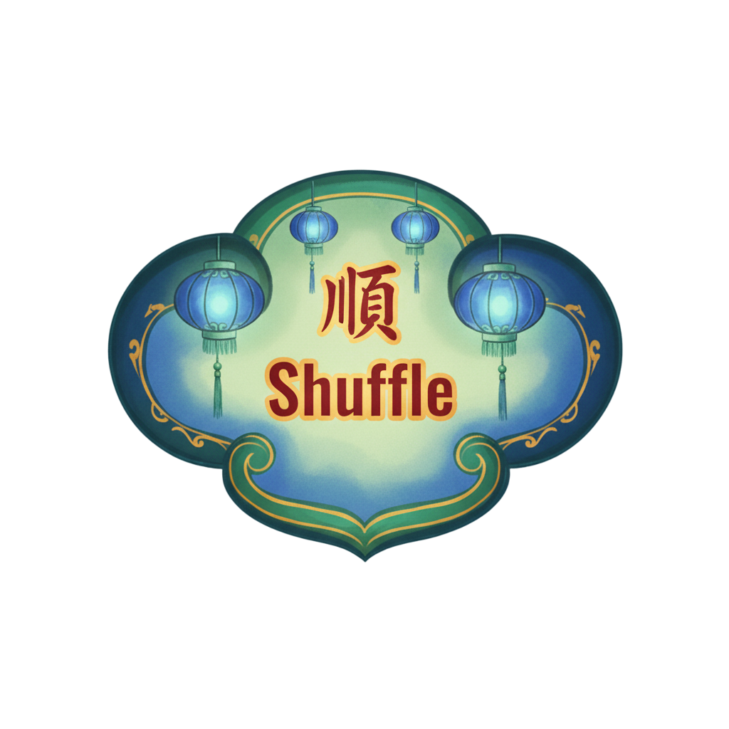 Shuffle mahjong tiles